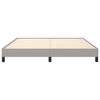 vidaXL Bettgestell ohne Matratze Hellgrau 160x200 cm Stoff