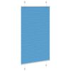 vidaXL Plissee Blau 75x100 cm Stoffbreite 74,4 cm Polyester