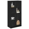 vidaXL Highboard Schwarz Eichen-Optik 68 x 37 x 142 cm Holzwerkstoff