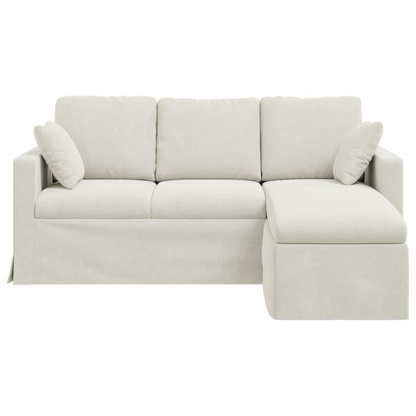 vidaXL Sofa Creme Gesamtabmessungen: 178 x 134 x 80 cm (B x T x H)