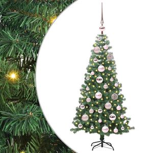 vidaXL Weihnachtsbaum mit 150 LEDs mit St&auml;nder Gr&uuml;n 120 cm PVC