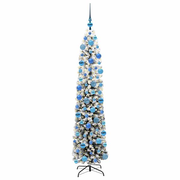 vidaXL Künstlicher Weihnachtsbaum mit 300 LEDs mit Ständer Grün 180 cm