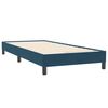 vidaXL Boxspringbett ohne Matratze Dunkelblau 100x220 cm Samt