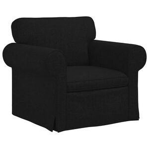 vidaXL Sofa Schwarz Gesamtabmessungen: 95 x 82 x 80 cm (B x T x H)