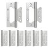 vidaXL Scharnier 8 stk. 125 x 78 x 13 mm Silber Stahl
