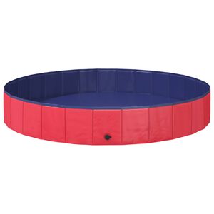 vidaXL Hundepool &Oslash;200 x 30 cm Dicker PVC Rot