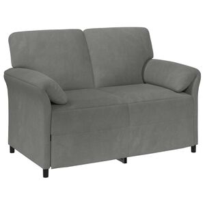 vidaXL 2-Sitzer Sofa Dunkelgrau 138 x 83 x 95 cm Samt
