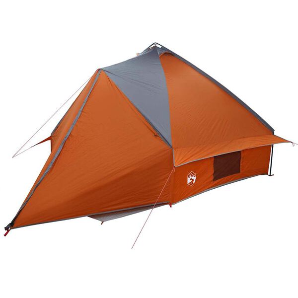 vidaXL Teepee Zelt mit Dach Grau und Orange 490 x 410 x 210 cm