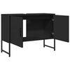 vidaXL Waschbeckenunterschrank Schwarz 80x33x60 cm Holzwerkstoff