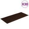 vidaXL Stufenmatten Selbstklebend 30 Stk. 60x25 cm Braun Rechteckig