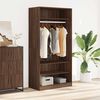 vidaXL Kleiderschrank Braun Eiche-Optik 100x50x200 cm Holzwerkstoff