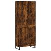 vidaXL Highboard Räuchereiche 69,5x34x180 cm Holzwerkstoff
