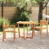 vidaXL Garten-Esstisch Rund &Oslash;90x75 cm Massivholz Akazie