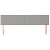 vidaXL Kopfteile 2 Stk. Hellgrau 90x5x78/88 cm Stoff