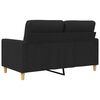 vidaXL 2-Sitzer-Sofa Schwarz 120 cm Stoff