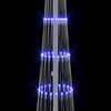 vidaXL LED Weihnachtsbaum mit 230 LEDs Blau 51 x 51 x 190 cm Metall