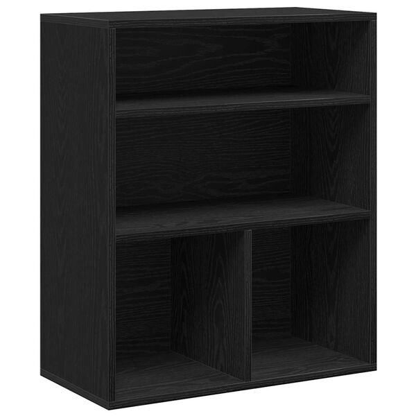 vidaXL Bücherregal Schwarz 60x30x71,5 cm Holzwerkstoff