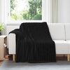 vidaXL Wohndecken 6 pcs Schwarz 200 x 150 cm Fleece
