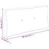 vidaXL Palettenkissen Grau 80x40x12 cm Stoff