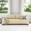 vidaXL 3-Sitzer-Sofa Creme 220x77x82 cm Stoff