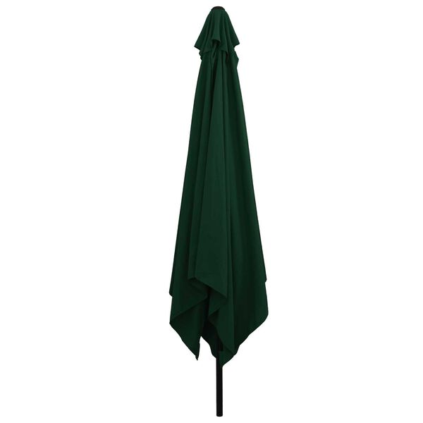 vidaXL Gartenparasol Grün und Schwarz 295 x 295 x 245 cm