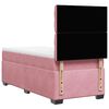 vidaXL Boxspringbett mit Matratze Rosa 90x200 cm Samt