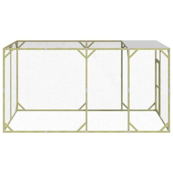 vidaXL H&uuml;hnerstall 200x400x200 cm Massivholz Kiefer Impr&auml;gniert