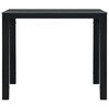 vidaXL Couchtisch Schwarz 78x78x74 cm HDPE Holzoptik