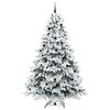 vidaXL K&uuml;nstlicher Weihnachtsbaum mit 300 LEDs Wei&szlig; 240 cm PE und PVC