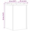 vidaXL Pflanzenst&auml;nder 2 Stk. Altholz-Optik 25x25x35 cm Holzwerkstoff