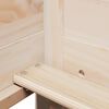 vidaXL Tagesbett und Bank mit Dach 90x190 cm Kiefernholz