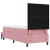 vidaXL Boxspringbett mit Matratze mit Kopfteil Rosa 80 x 200 cm Samt