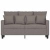 vidaXL 2-Sitzer-Sofa Taupe 120 cm Stoff