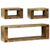 vidaXL TV-Schrank-Set 3 pcs Braun 100 x 30 x 32 cm Massivholz Mango