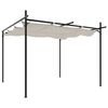 vidaXL Pergola mit Schiebedach Creme 295x292x230 cm