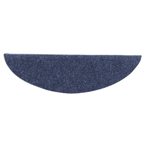 vidaXL Stufenmatten Selbstklebend 10 Stk. 56x17x3 cm Blau Halbrund