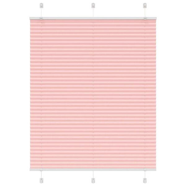 vidaXL Plissee Rosa 105x150 cm Stoffbreite 104,4 cm Polyester