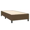 vidaXL Boxspringbettgestell Dunkelbraun 90x190 cm Stoff