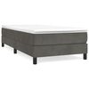 vidaXL Boxspringbettgestell Dunkelgrau 90x190 cm Samt