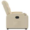 vidaXL Relaxsessel mit Aufstehhilfe Elektrisch Creme Stoff