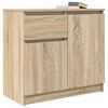 vidaXL Sideboard mit Schublade Sonoma-Eiche 71x35x65 cm Holzwerkstoff