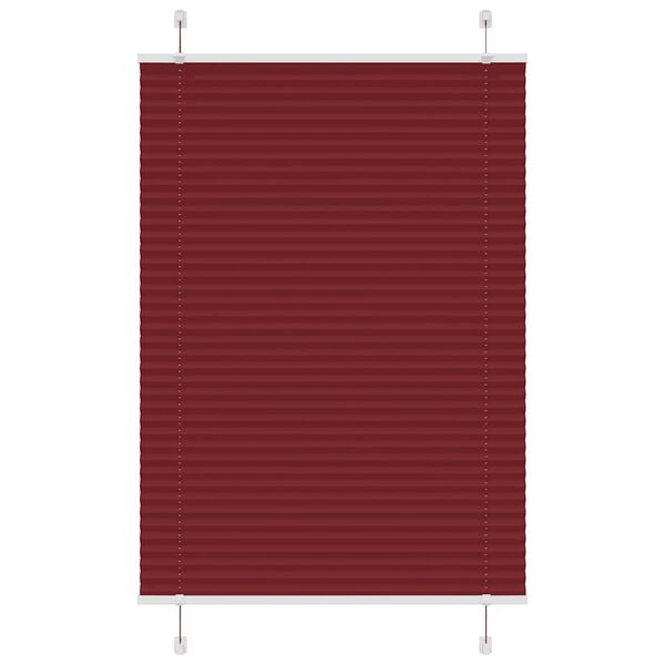 vidaXL Plissee Bordeauxrot 95x150 cm Stoffbreite 94,4 cm Polyester