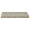 vidaXL Treppenmatten Selbstklebend Sisal-Look 15 Stk 65x21x4 Grün