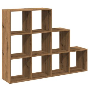 vidaXL Raumteiler-B&uuml;cherregal 3 Stufen Artisan-Eiche 137,5x29x103,5 cm