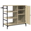 vidaXL K&uuml;chenwagen Sonoma-Eiche 87,5x38,5x84,5 cm Holzwerkstoff