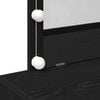 vidaXL Schminktisch mit Spiegel Schwarz Eichen-Optik 100 x 40 x 120 cm