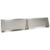 vidaXL St&uuml;tzmauer 2 stk. 100 x 12 x 50 cm Edelstahl Silber