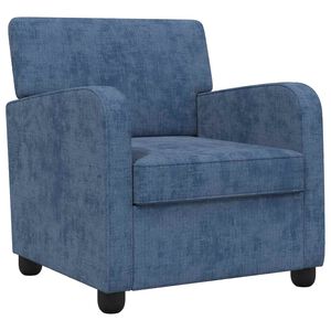 vidaXL Sessel Blau Chenille
