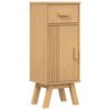 vidaXL Badezimmerschrank Olden Braun 35 x 30 x 90 cm Massivholz Kiefer