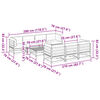 vidaXL 8-tlg. Garten-Sofagarnitur mit Kissen Kiefernholz Impr&auml;gniert
